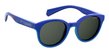 Girls Polaroid Eyeglasses: PLD 8036/S - Blue - SpecSMART Eye Clinic (Diagonal View)